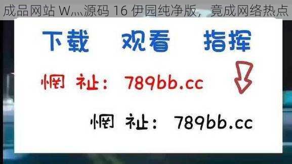 成品网站 W灬源码 16 伊园纯净版，竟成网络热点