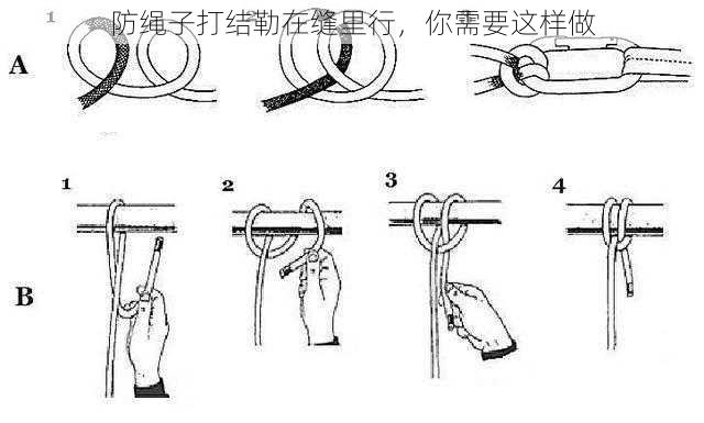 防绳子打结勒在缝里行，你需要这样做
