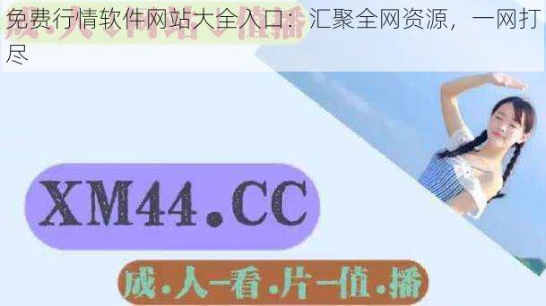 免费行情软件网站大全入口：汇聚全网资源，一网打尽