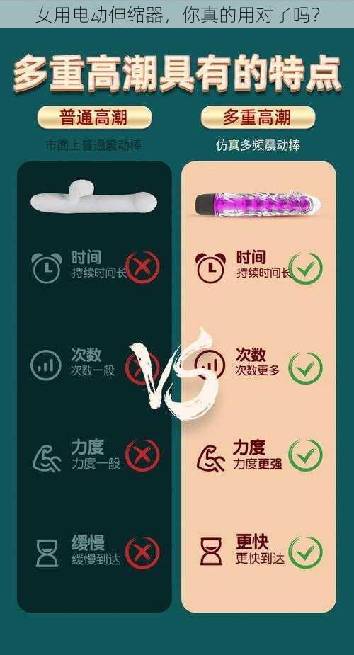 女用电动伸缩器，你真的用对了吗？