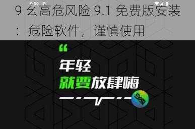 9 幺高危风险 9.1 免费版安装：危险软件，谨慎使用