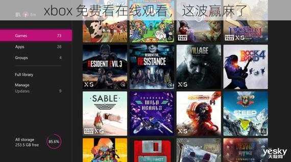 xbox 免费看在线观看，这波赢麻了