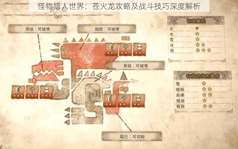 怪物猎人世界：苍火龙攻略及战斗技巧深度解析