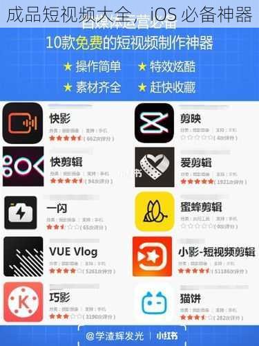 成品短视频大全，iOS 必备神器