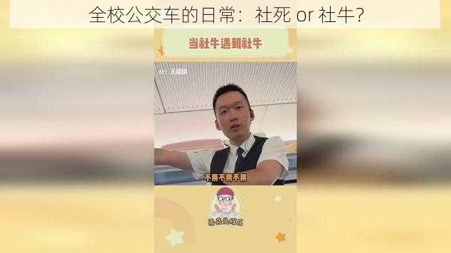 全校公交车的日常：社死 or 社牛？