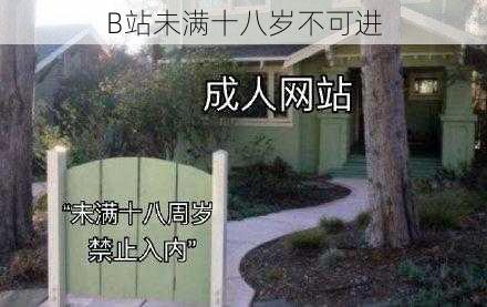 B站未满十八岁不可进