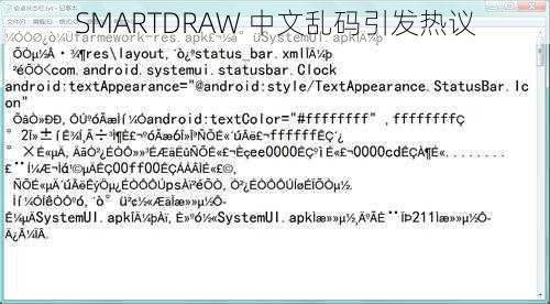 SMARTDRAW 中文乱码引发热议